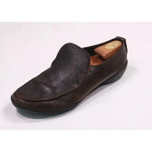 Trippen Handmade in Germany Brown Pebble Grain Loafers Shoes Men's Eu 44 -US 11